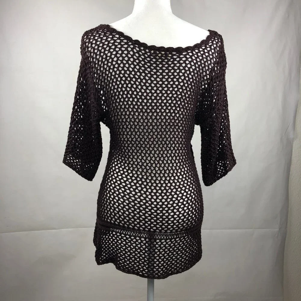 ONE World Live & Let Live Crochet Blouse M